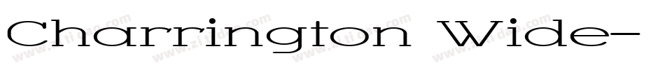 Charrington Wide字体转换